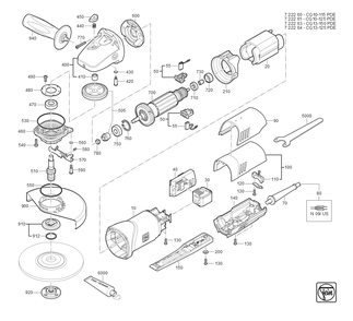 Part Location Diagram of 32419162000 Fein Bearing Plate_Large