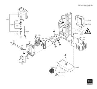  Diagram and Parts List for JCM200QX 72730509360 Fein Mortiser