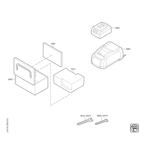 Diagram 3 Diagram and Parts List for 71230500940  Fein Die Grinder