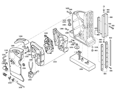 Figure 1 Diagram and Parts List for 72703912360  Fein Electric Drill