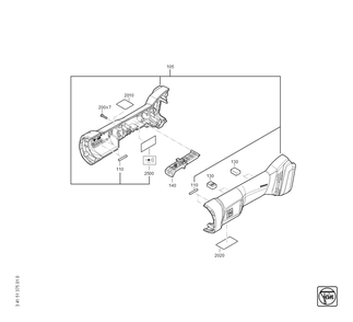 Part Location Diagram of 31901254990 Fein Motor housing