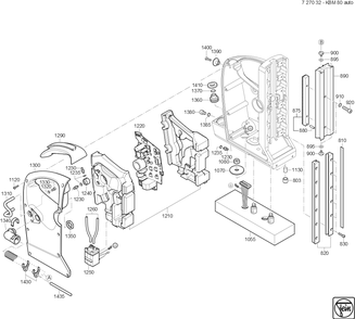  Diagram and Parts List for KBM80AUTO 72703209360 Fein Mortiser