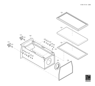  Diagram and Parts List for GRITGIBE 99001004020 Fein Belt or Drum Sander