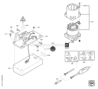 Page C Diagram and Parts List for 72732309110  Fein Drill