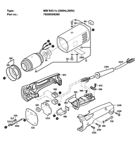 Part Location Diagram of 51831005160 Fein Stator 300hz200v