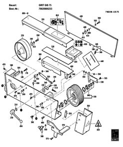 Figure 0 Diagram and Parts List for 79020900233  Fein Grinder