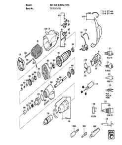Figure 0 Diagram and Parts List for 72131313110  Fein Electric Drill