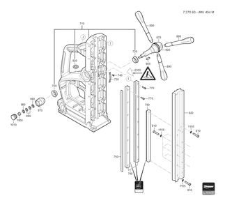  Diagram and Parts List for JMU404M 72706009110 Fein Mortiser