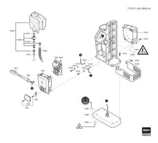  Diagram and Parts List for JCM200QX 72707509360 Fein Mortiser