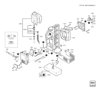  Diagram and Parts List for JMEHOLEMAKERIII 72705909110 Fein Mortiser
