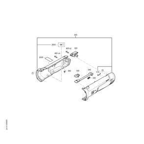 Diagram 3 Diagram and Parts List for 72227812360  Fein Sander Grinder
