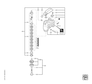  Diagram and Parts List for AMM70017QAS 71293700940 Fein Miscellaneous