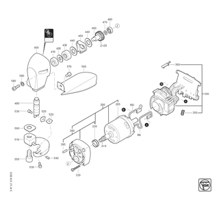  Diagram and Parts List for ABLS1816EAS 71300600940 Fein Angle Grinder