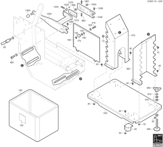  Diagram and Parts List for GRITGIR 99001007020 Fein Belt or Drum Sander