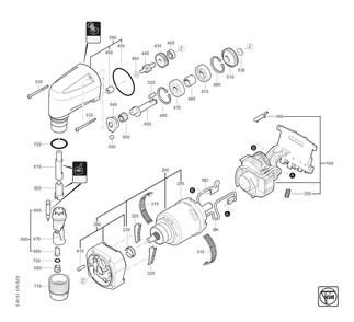  Diagram and Parts List for ABLK1816EAS 71321100940 Fein Nibbler & Shears