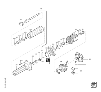  Diagram and Parts List for AGSZ18-90LBLAS 71230600940 Fein Die Grinder