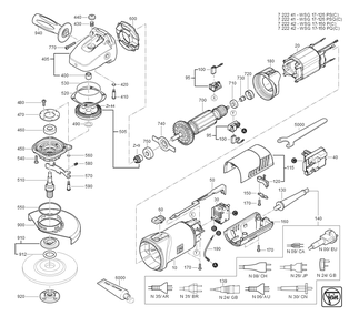 Part Location Diagram of 40612000007 Fein Sealing Ring