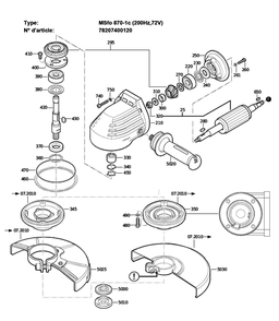 Part Location Diagram of 32419145010 Fein Bearing Plate