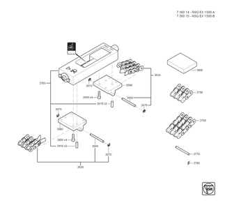  Diagram and Parts List for RSGEX1500A 73601461090 Fein Mill