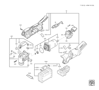  Diagram and Parts List for AFMM18QSL 71292200940 Fein Multi-Tool