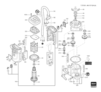  Diagram and Parts List for JMU137QW 72708509110 Fein Mortiser