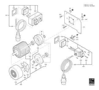  Diagram and Parts List for GRITGX75 79010100233 Fein Belt or Drum Sander