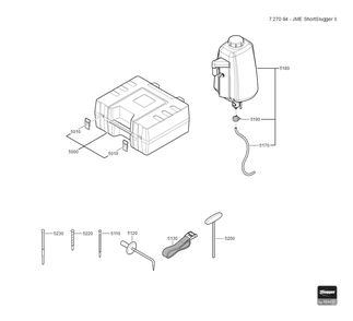 Part Location Diagram of 63134998315 Fein PIN, PILOT, UNIVERSAL 100MM SMALL
