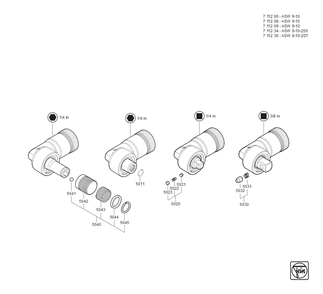  Diagram and Parts List for ASW9-10-2ST 71123600980 Fein Electric Drill