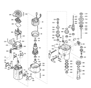 Figure 0 Diagram and Parts List for 72703209360  Fein Electric Drill
