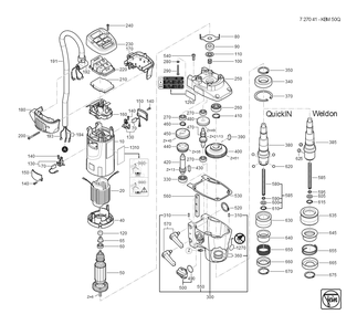 Part Location Diagram of 31508289020 Fein Gearbox housing