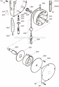 Page A Diagram and Parts List for 90801026006  Fein Hoist & Winch