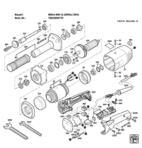 Figure 0 Diagram and Parts List for 78232000170  Fein Grinder