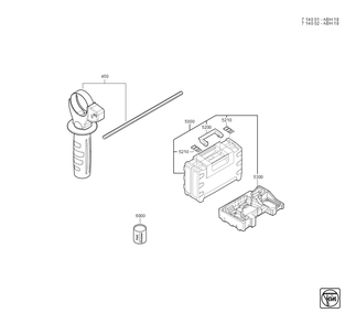  Diagram and Parts List for ABH18 71400200940 Fein Hammer Drill