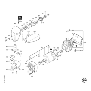 Diagram 1 Diagram and Parts List for 71300600940  Fein Nibbler & Shears