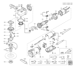 Part Location Diagram of 39000000058 Fein locking ring