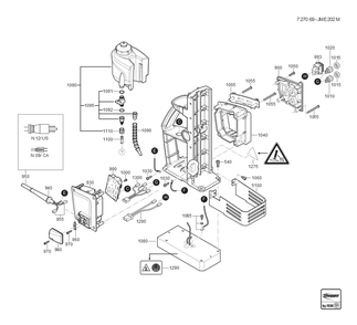  Diagram and Parts List for JMEUSA202M 72706909110 Fein Mortiser