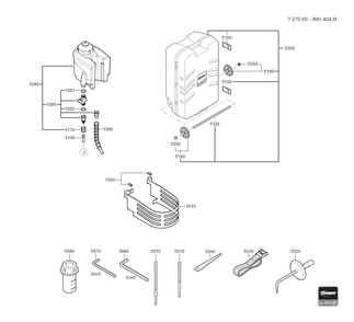  Diagram and Parts List for JMU404M 72706009110 Fein Mortiser