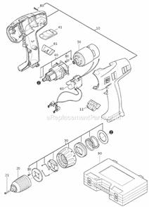 Part Location Diagram of 34101031061 Fein Operation Instructions