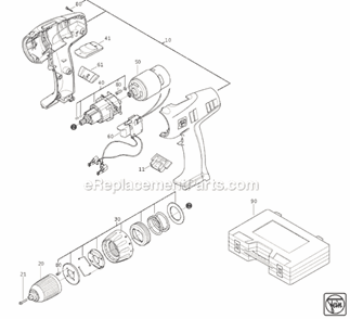 Part Location Diagram of 31333053001 Fein Reversing Switch