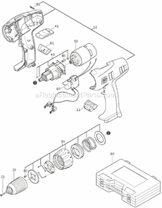 Page A Diagram and Parts List for ABS14 71130300952 Fein Cordless Drill