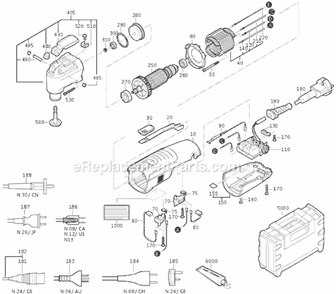 Page A Diagram and Parts List for ABS14 71130312953 Fein Cordless Drill