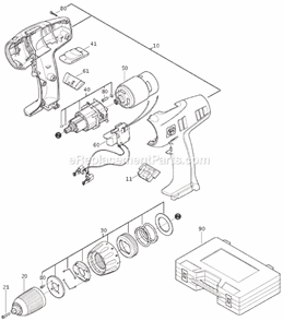 Page A Diagram and Parts List for ASB14 71040300951 Fein Hammer Drill
