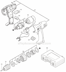 Page A Diagram and Parts List for ASB14 71040312952 Fein Hammer Drill