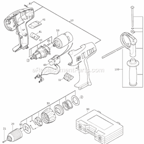 Page A Diagram and Parts List for ASB18 71040400941 Fein Hammer Drill