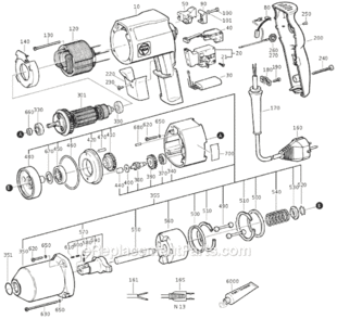 Part Location Diagram of 30711059007 Fein Carbon Brush