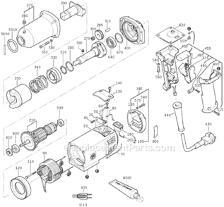 Part Location Diagram of 43041023046 Fein Fillister Head Screw