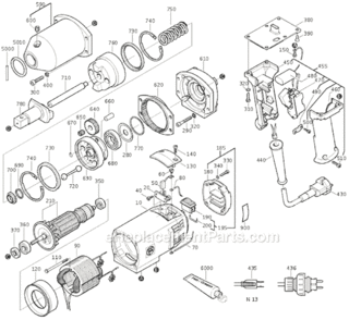 Part Location Diagram of 43035034067 Fein Fillister Head Screw