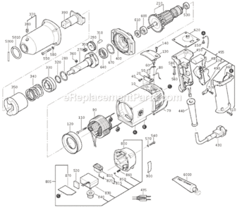 Page A Diagram and Parts List for ASBE647-1 72151313113 Fein Impact Driver