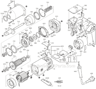 Page A Diagram and Parts List for ASBE648 72150813111 Fein Impact Driver