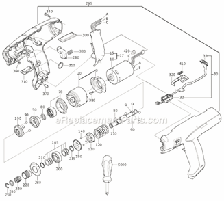 Part Location Diagram of 31912070030 Fein Motor Housing Assembly